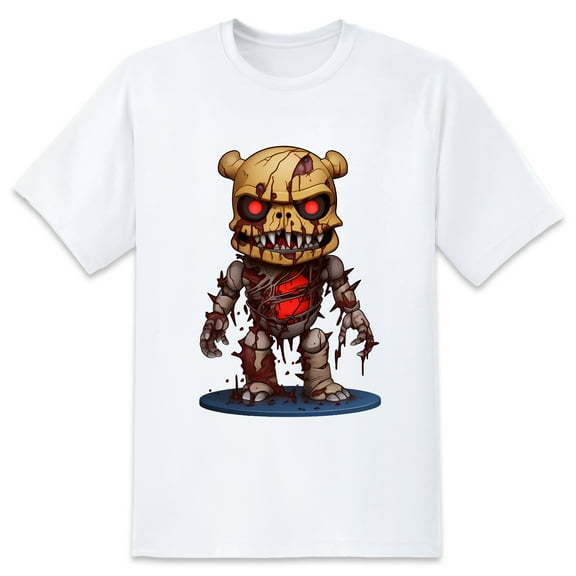 Mens Oversize T Shirts Skull Casual Short Sleeve Basic Tees Crew Neck T-Shirt Funny Graphic Tees Black or White XS-5XL
