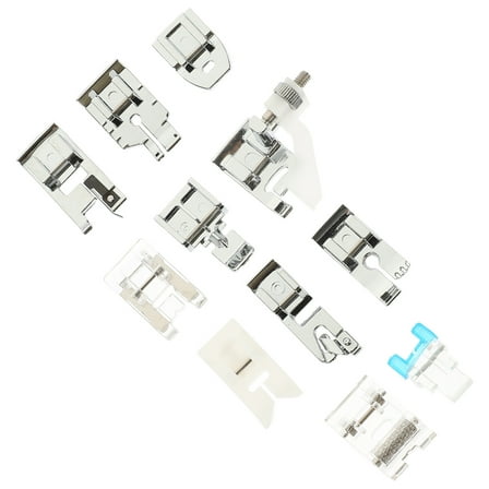 Homoyoyo 11Pc Sewing Machine Feet Set Metal Presser Foot Kit for Household Multi Functional Machines