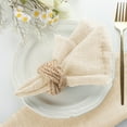 thumbnail image 4 of xaoyunyn Elegant Tassel Napkin Cloth for Western Table Setting Wrinkled Texture,Versatile Linen Placemats,Easy Care for Formal and Casual Dining Occasions, 4 of 6