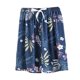 thumbnail image 1 of Pantalones de Cordón de Cuerda de las Mujeres Impresos Color Sólido Tres Vías Pantalones Cortos Casuales, Pantalones Cómodos de las Mujeres, 1 of 2