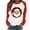 Red 1, variant on ​Women's Round Neck Raglan Top Fall Winter Holiday Daily Wear​​ Christmas Print Long Sleeve Shirt