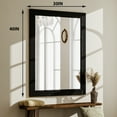 thumbnail image 3 of Easy4Home 40"x30" Rectangular Bathroom Mirror with Wooden Frame Decorative Wall Mounted Mirror, Black, 3 of 6