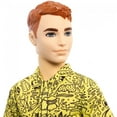 thumbnail image 4 of Barbie Ken Fashionistas Doll #139 With Red Hair And Graphic Yellow Shirt, 4 of 7