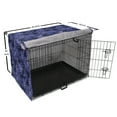 thumbnail image 6 of Tropical Dog Crate Cover, Night Jungle with Panther Eyes Behind Exotic Plants Rainforest, Easy to Use Pet Kennel Cover Small Dogs Puppies Kittens, 7 Sizes, Blue Violet Indigo, by Ambesonne, 6 of 6