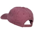 thumbnail image 3 of Ireland Flag with Shamrock Embroidered Washed Cap - Maroon OSFM, 3 of 5