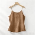 thumbnail image 5 of Endives Womens Tank Top Sleeveless Shirt Thin Strap Crew Neck Camisole Slimming Flared Top Daily Wear Outerwear, 5 of 6