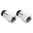 thumbnail image 1 of Unique Bargains 2 Pcs Tube OD 1/4 Pouce à Filetage Femelle NPT 1/8 Pouce pour Raccords, 1 of 7