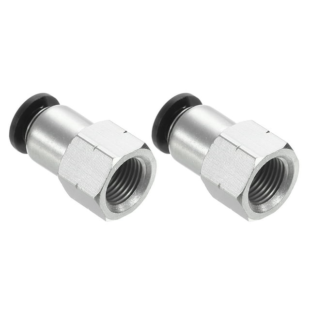 Unique Bargains 2 Pcs Tube OD 1/4 Pouce à Filetage Femelle NPT 1/8 Pouce pour Raccords