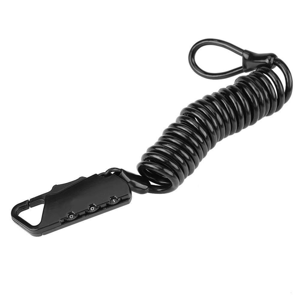 Tebru Helmet Lock, Helmetlok, Universal Motorcycle Helmet Lock & Cable