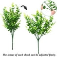 thumbnail image 3 of Morttic 10 Pack Boxwood Stems, Artificial Flowers for Outdoors, Bright Green Plastic Boxwood Greenery Stems for Potted Plants Patio Farmhouse Garden Window Office Decoration, 3 of 7