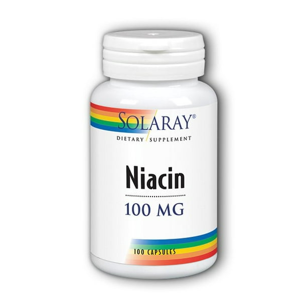 Solaray Niacin 100 mg, Vitamin B3 Skin Health, Cardiovascular