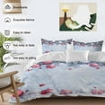 thumbnail image 3 of Christmas Dremlike Bedding Duvet Cover Set Full Size 4 Pieces Xmas Balls Pine Needle Bedding Set with Zipper Closure, 1 Comforter Cover 86x86 Inches 1 Flat Sheet & 2 Pillow Cases, 3 of 7