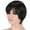 Black, variant on Gustave Short Straight Bob Wig with Bangs, 12 Inch Costume Cosplay Wigs Synthetic Hair Replacement Wigs for Women Men for Halloween Party Anime Cosplay Daily, White