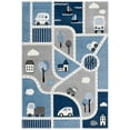 thumbnail image 2 of SAFAVIEH Carousel Kids Roadmap to Home Area Rug, Gray/Blue, 8' x 10', 2 of 10