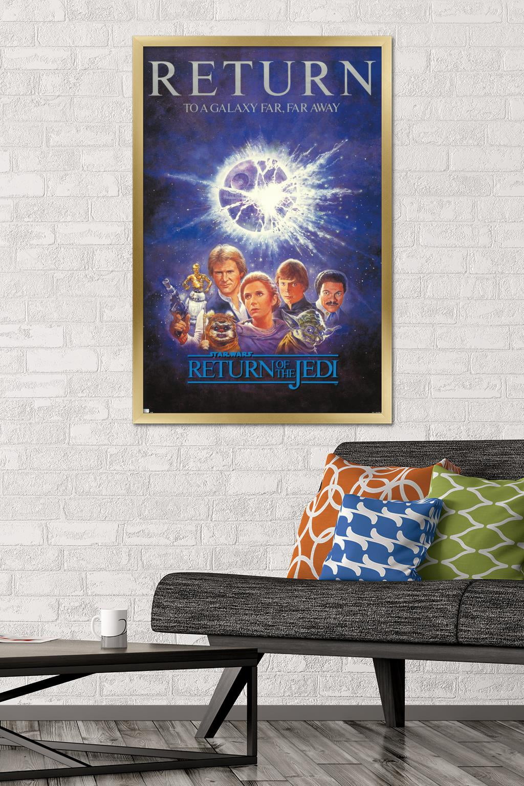 Star Wars: Return of the Jedi - Illustrated One Sheet Wall Poster, 22.375" x 34" Framed