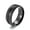 Black, variant on 8MM Blue/Black Matte Bands Titanium Steel Men's Wedding Jewelry Ring Size 7-12