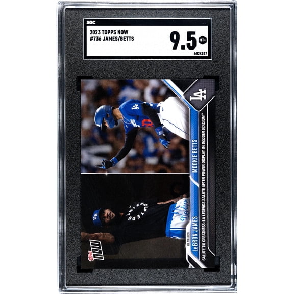 2023 Topps Now #736 James/Betts SGC 9.5