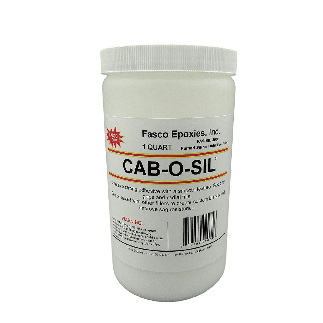 Cabosil - Fumed Silica Thickener in Quart Tub