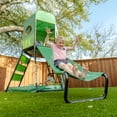 thumbnail image 5 of gobaplay SummitPro Climbing Tower, Outdoor Backyard Playset with Slide for Kids 6+, Green, 5 of 8