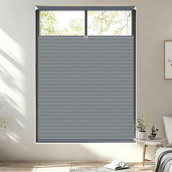 No Tools No Drill Cordless Cellular Shades, Top Down Bottom Up Honeycomb Shades for Home, Blackout Light Blocking Thermal Insulation Blinds for Windows.