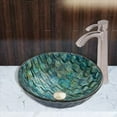 thumbnail image 5 of Vigo VGT823 16-1/2" Oceania Glass Vessel Sink with Otis Faucet, 5 of 5
