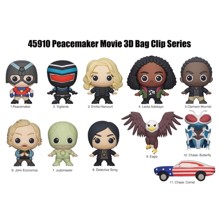 キャラデパmia No.1 No.2 No.3 No.5 No.7 ５冊セット DC 3D Figural Foam Bag Clip Peacemaker Series 1 Mystery Pack (1