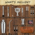thumbnail image 2 of Cocktail Shaker Set with Stand - 25pcs Mixology Bartender Kit 25oz Professional Bar Tools Set Bar Accessories for Drink Mixing, Bartender Gifts for Home Bar, Parties, 2 of 6