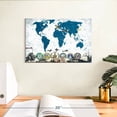 thumbnail image 3 of Elephant Stock Us Wars World Map Wall Art - Horizontal Canvas Wall Art - Living Room Wall Decor - Education Canvas - White And Brown Decor - 12" x 8", 3 of 8