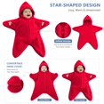thumbnail image 4 of GiLiling Baby Star Suit Newborn Fleece Starfish Bunting Romper Infant Halloween Footie Jumpsuit Winter Warm Wearable Blanket (Red, 9-12 Months), 4 of 5