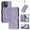 Purple, variant on for Moto G 5G 2025 Wallet Case, Leather Multiple Card Stand Business Protective Phone Cover