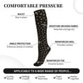 thumbnail image 3 of Lsque Cow Skulls Pattern Sport Compression Socks for Men & Women 15-20 mmHg Knee High Nurse Pregnant Running Medical and Travel Athletic, 3 of 6