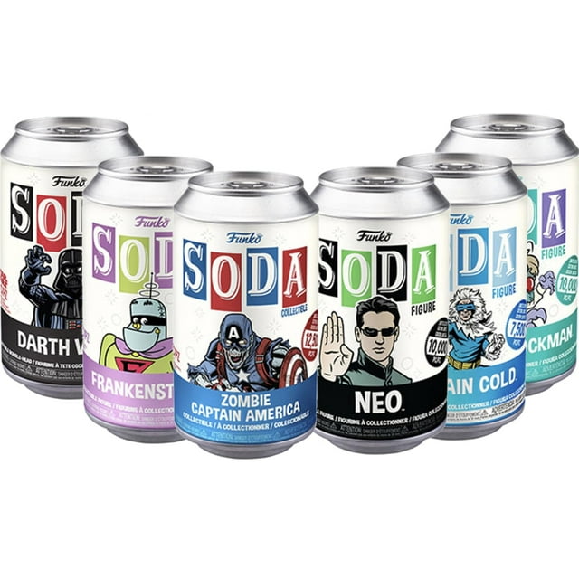 Set Funko para principiantes de Vinyl Soda Mystery, caja de 6 figuras