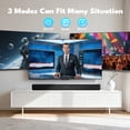 thumbnail image 4 of Dammyty Sound Bar for TV, 60W Soundbar with Built-in Subwoofer, 3D Surround Sound System TV Sound Bar, Home Theater Speakers, HDMI-ARC, Bluetooth, Optical, Coaxial, USB & AUX, 4 of 8