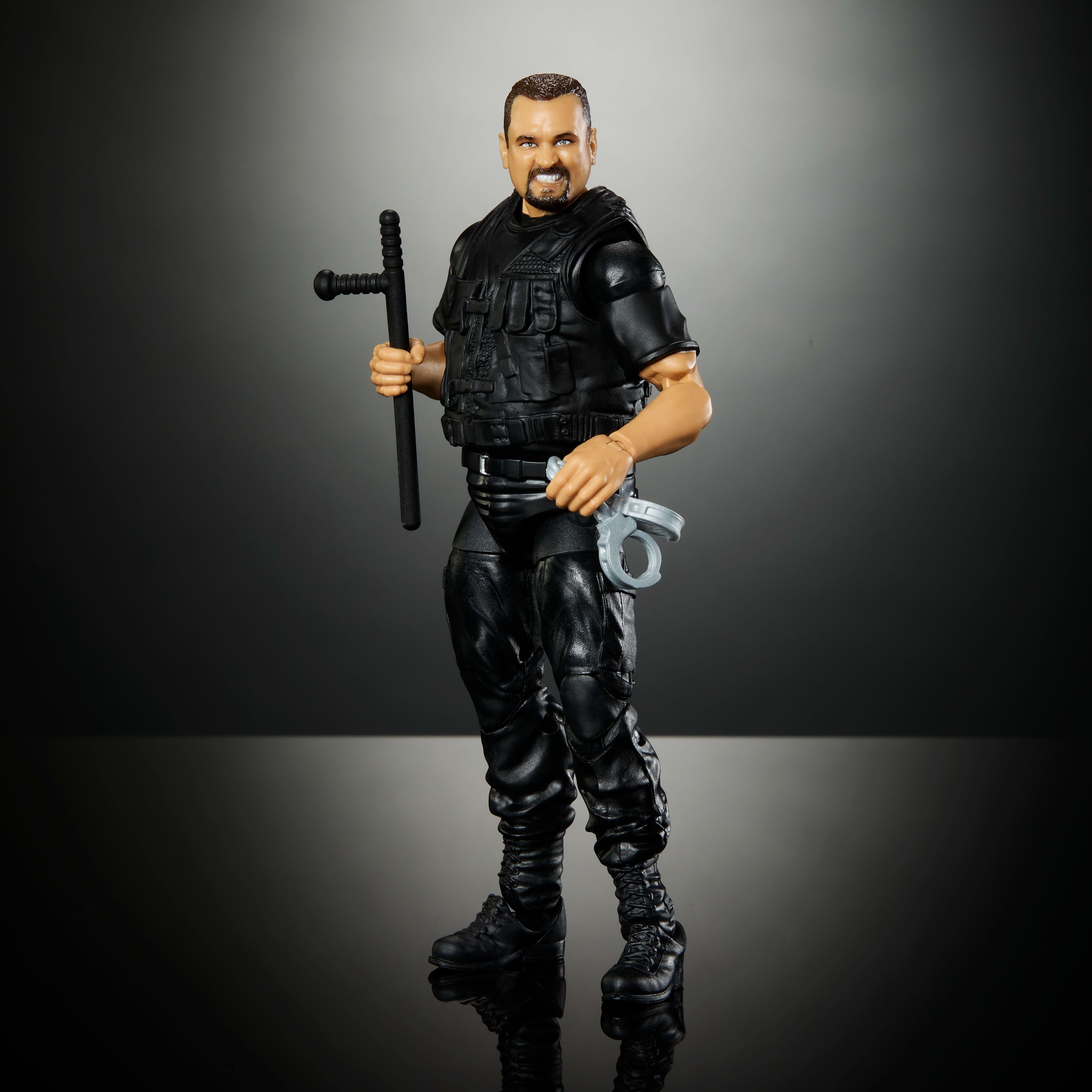 WWE Monday Night War Elite Collection Big Boss Man Action Figure with Accessories, Build-a-Figure Parts