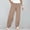 Rose Gold, variant on Linen Pants, Palazzo Pants for Women, Petite Pants for Women, Striped Linen Pants Summer Casual Wide Leg Pants with Pockets, Striped Pants Women, Rose Gold M