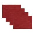 thumbnail image 2 of TOWN & COUNTRY LIVING Harper Stain and Water Resistant Reversible Placemat 4-Pack Set, Deep Redwood, 13"x17.5", 2 of 7