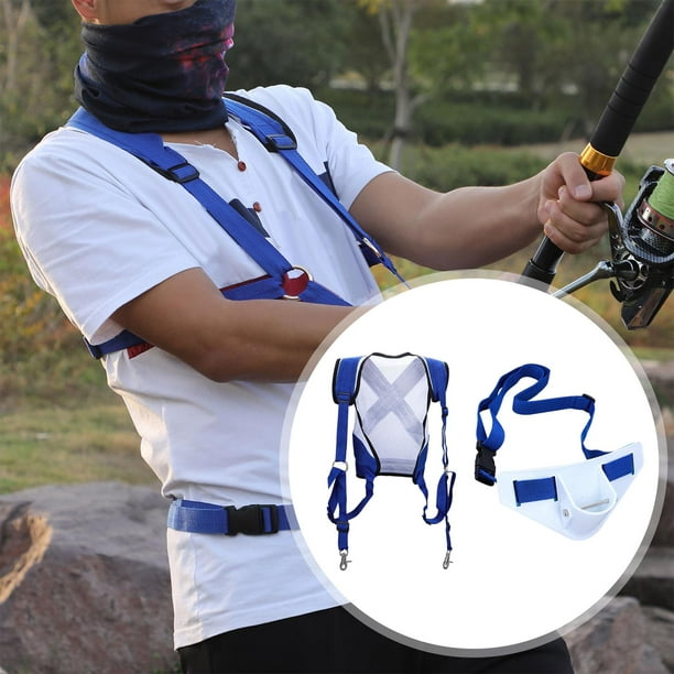 Waist Belt Shoulder Harness Rod Holder Belt Adjustable Rod Holder Fishing  Set Fishing Rod Support 