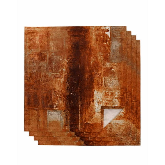 Hokiten Kitchen Dinner Napkins Set of 4 Burnt Orange Cloth Napkins Reusable Washable Table Napkins for Weddings Cocktail Parties Holiday Table Decor 20x20 Inch