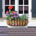 thumbnail image 2 of 2 Pack Trough Coco Replacement Liner,Half Moon Hanging Basket Coconuts Trough Planter, Coconut Coir Planter for Window Box Garden Flower Vegetables Pot Fence Flower Baskets (24inch), 2 of 8