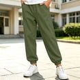 thumbnail image 2 of Falkdiz Boys Loose Pants Back to School Outdoor Pockets Lightweight Joggers Casual Pantalones Relaxed fit Trousers for Boys, Army Green, Size: 5-6 Years, 2 of 9