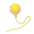 thumbnail image 2 of Pelota interactiva de juguete para gatos, pelota móvil, portátil, ligera, inteligente, divertida, pelota eléctrica para perros con ruedas para persegu amarillo, 2 of 8