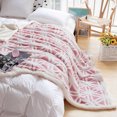 thumbnail image 6 of LOMAO Sherpa Fleece Blanket Fuzzy Soft Throw Blanket Dual Sided Blanket for Couch Sofa Bed (Pink,71"x80"), 6 of 6