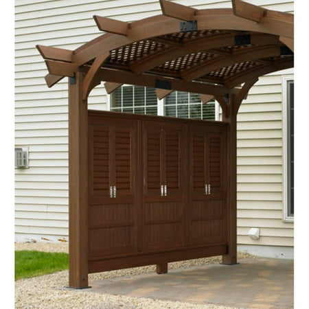 Outdoor GreatRoom Privacy Wall for Sonoma Arched (Best Wood To Use For Pergola)
