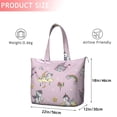 thumbnail image 4 of Pink Unicorn Castle Pattern Travel Tote Bags for Women Carry On,Large Weekender Bags for Women Travel,Multi Functional Duffle Bag for Work,Shopping,Sports, 4 of 5