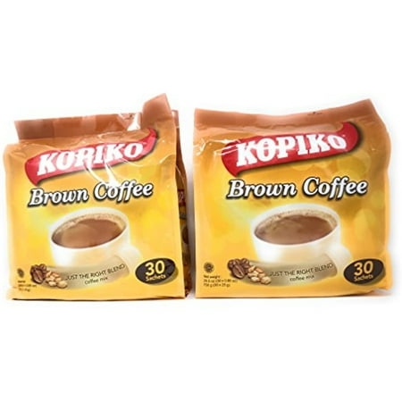Kopiko Instant 3 In 1 Brown Coffee - 30 Packets/Bag (26.5 Oz Per Pack), Pack Of 2