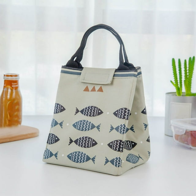 Xihbxyly dia del primer ministro Bolsa de almuerzo portátil con estampado de tela, Bolsa de aislamiento para picnic al aire libre, Bolsa de hielo portátil