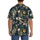 thumbnail image 3 of Fotbe Watercolor Floral Camisa Estampada de Manga Corta para Hombre, Casual de Verano, Estilo Playero, Sin Arrugas-3X-Large, 3 of 5
