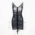 thumbnail image 4 of Sheer Mesh Dress for Women Sexy Mini Bodycon Neon Summer Holiday Outfit, 4 of 8