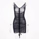 thumbnail image 3 of Gibobby Lencería para sexo Vestido de fiesta de mujer para mujer Bod-ycon Mesh Party Neon Sheer Mini Beach Summer(Negro, M), 3 of 5