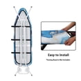 thumbnail image 4 of HELLHERO Soft Ironing Board Cover, Blue and white Ironing Board Cover, Non Stick Scorch and Stain Resistant Standard Size 15x54 Inch with Elastic Edges, 4 of 5